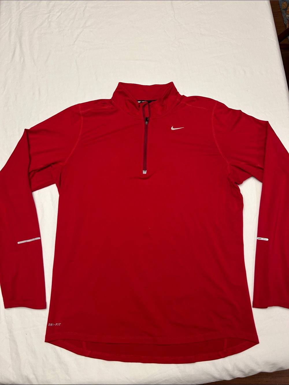 Nike Red Half-Zip Performance Top